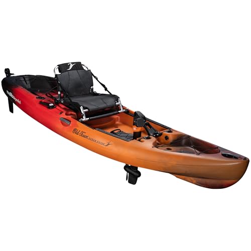 Old Town Ocean Kayak Malibu Pedal Kayak, Solo Sit-on-Top Pedal-Driven Recreational Kayak, 12 ft