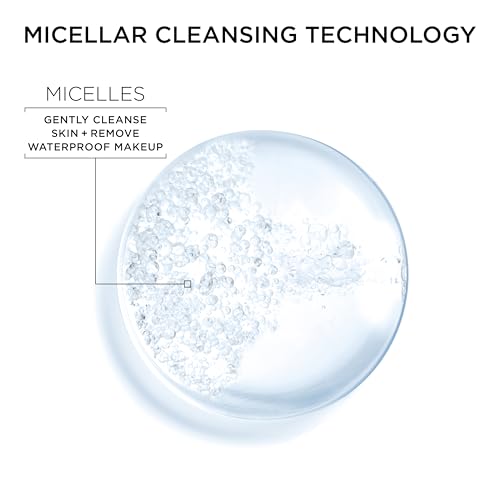 Garnier Micellar Water For Waterproof Makeup, Hydrating Facial Cleanser & Makeup Remover, Suitable for Sensitive Skin, Veg...