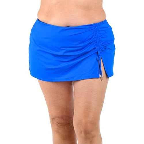 La Blanca Womens Island Goddess Asymmetrical Skirted Swimsuit Bottom
