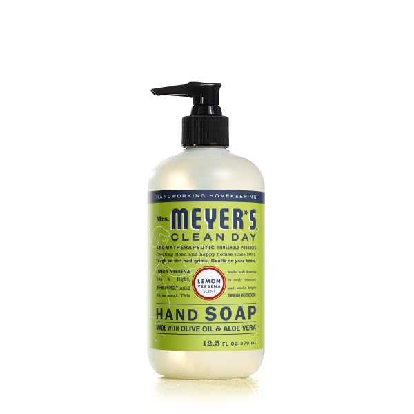 Mrs. MEYER'S Clean Day Liquid Hand Soap 6 Pack Variety Pack, Clementine, Basil, Lavender, Rain Water, Oat Blossom, Lemon Verbena, 12.5 OZ Each, 1 CT