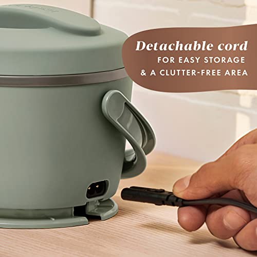 Crock-Pot Portable Electric Lunch Box 20-Ounce Food Warmer Moonshine Green | Ideal for Travel On-the-Go | Keeps Food Spil...