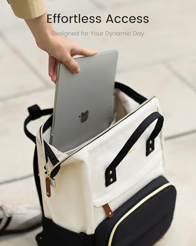 LOVEVOOK Laptop Backpack for Women, 15.6 Inch Work Business Backpacks Purse With Large Capacity, Waterproof Nurse Bag Coll...