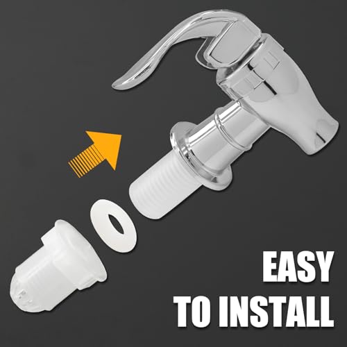 Bonsicoky 2 Pack Replacement Spigot for Beverage Dispenser - BPA Free Cooler Faucet with Filter Function - Push Style Spig...