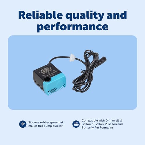 PetSafe Drinkwell Replacement Pump - Reliable OEM Replacement - Drinkwell Pump Accessory - Includes Power Adaptor - Silent...