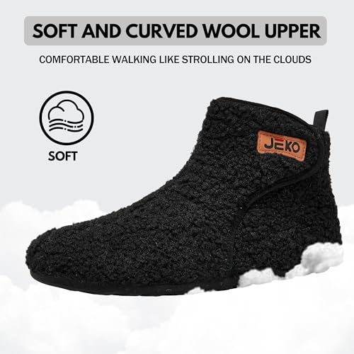UUBARIS Bootie Slippers for Women Men Furry Warm House Sock Shoes For Indoor Outdoor Travel