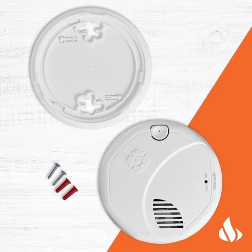 First Alert Smoke Alarm, 10-Year Sealed Battery Dual Sensor Detector with Test & Silence Button, SM310, 1-Pack