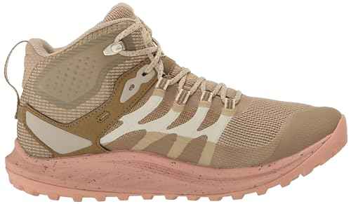 Merrell Women's Hiking Boot, Khaki/Peach, 7.5