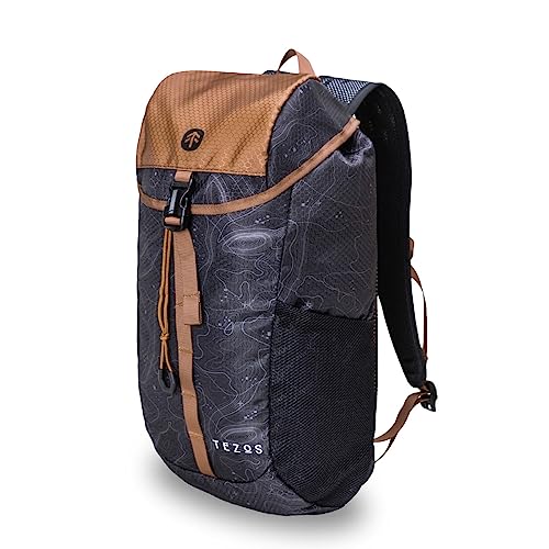 Tezos Juniper Daypack, Lightweight Hiking Backpack and Hydration Pack for Camping, Travel, Biking, and the Outdoors, 16 Li...