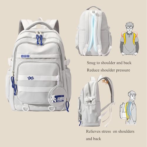 YJMKOI Kids Backpack for Girls Middle-School Elementary Bookbags Aesthetic Backpack for Teen Girls-Boys
