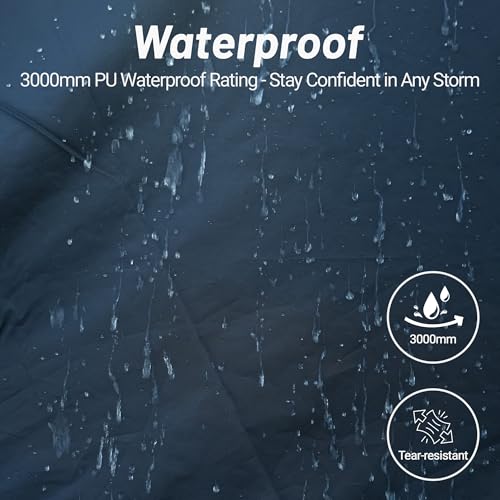 Hot Tent for 1-2 Person, PU3000mm Waterproof, Aluminum Poles for Winter Camping with Stove Jack (Fire-Resistant), Ventilat...