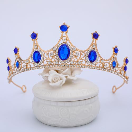 FORSEVEN Crystal Tiaras Birthday Crown for Women Wedding Rhinestones Princess Party Headbands Hair Accessories for Women H...