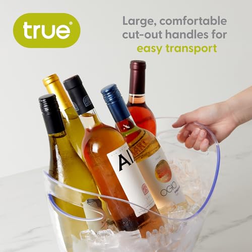 True Chill Acrylic Ice Buckets for Parties and Drinks, 2.11 Gallons (8 Liters) Wine Beer Champagne Bucket, Beverage Tubs H...