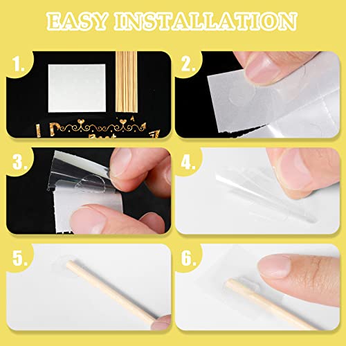Outus 24 Pieces Photo Booth Props Birthday with Stick Happy Birthday Weddings Graduation Prom Bday Wedding New Year Party ...