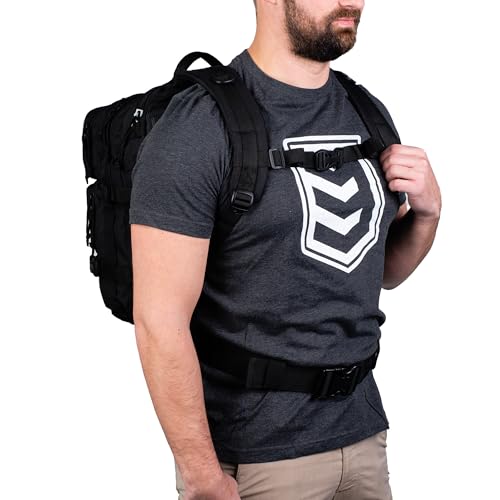 3VGEAR Velox II Quick Action Tactical Backpack - 27L Capacity Bag with 4 Compartments, MOLLE Webbing, Hydration Compatibl...