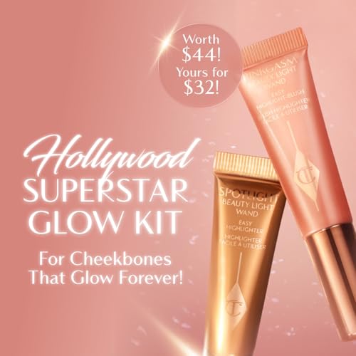 Charlotte Tilbury Beauty Light Wand Liquid Highlighter Makeup - Soft-Focus Highlighter & Blush for Cheeks - Pearlescent, W...