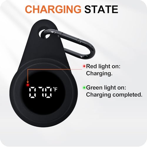 IFNCPF LED Fly Fishing Thermometer IPX7 Waterproof Water Temperature Stream Thermometer Lake Water Temperature Guage