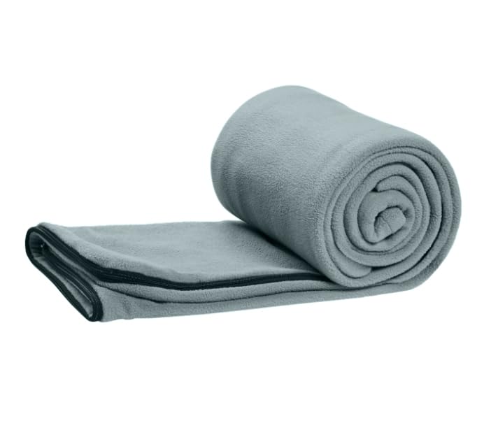 Coleman Stratus 50°F Fleece Sleeping Bag, Gray