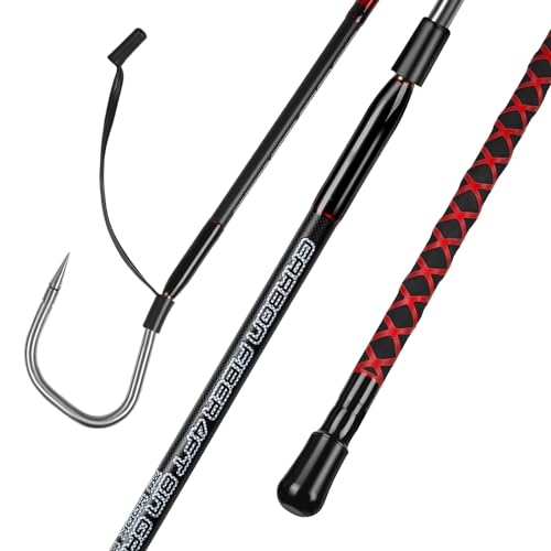 FISHAPPY Fishing Gaff Saltwater Fish Gaff with S316 Stainless Steel Fishing Hook Carbon Fiber Fishing Gaff