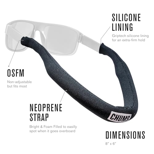 Chums SportFloat Eyewear Retainer - Floating Glasses Strap for Water Sports, Fishing and Boating