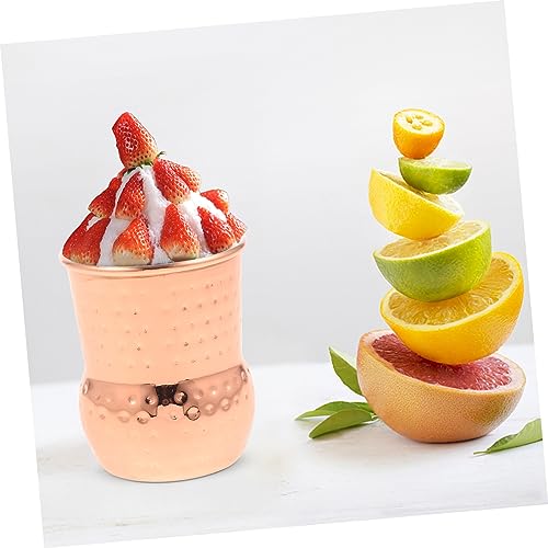 Cabilock Stainless Steel Cocktail Cup Retro Drinkware for Beer Unique Design for Bar Supplies and Parties Portable Water M...