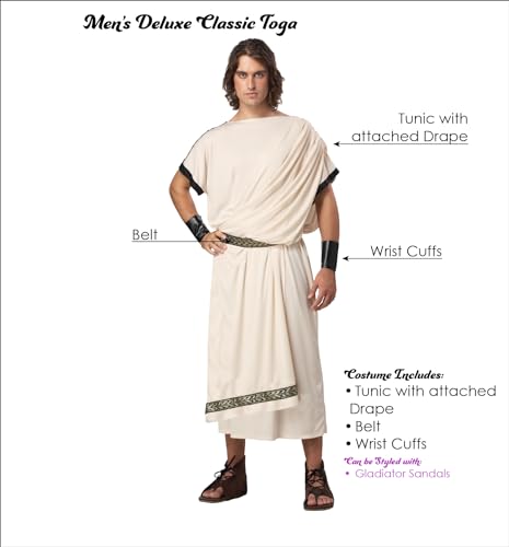 California Costumes Men's Deluxe Classic Toga Set