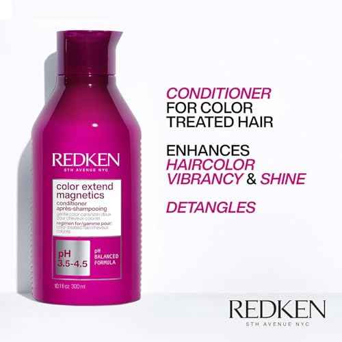 Redken Color Extend Magnetics Conditioner For Color-Treated Hair - Protects Vibrancy & Adds Shine With Amino Acids, Sulfate-Free