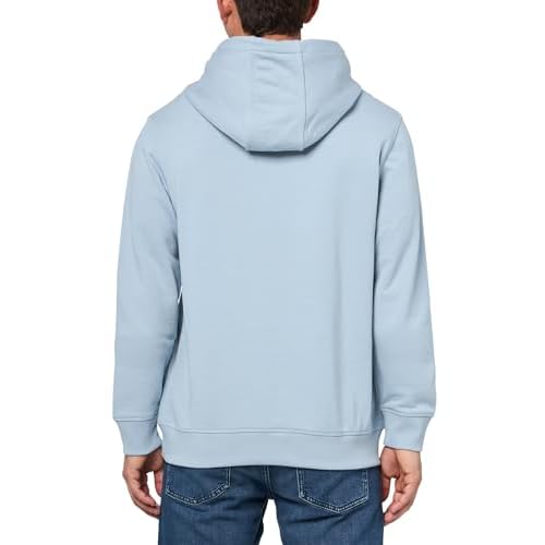 HUGO Men's Regular Fit Square Logo Jersey Hooded Sweatshirt