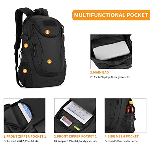 HUNTVP 25L Tactical Backpack Rucksack Tactical Assault Pack Military Bag WR | Rucksack, WR