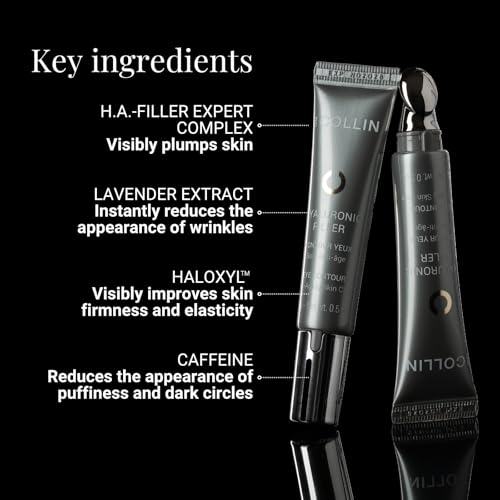 G.M. COLLIN Hyaluronic Filler Eye Contour | Revitalizing Anti-Aging Eye Cream for Visibly Reducing Wrinkles | With Hyaluronic Acid and Caffeine