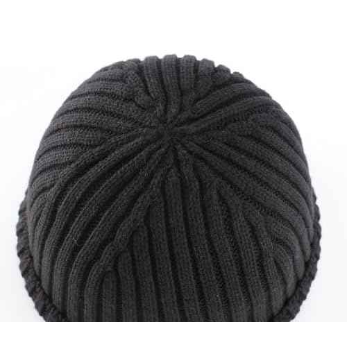 Connectyle Fleece Lined Cuffed Beanie Hat for Men Women Knitted Winter Wool Beanies Skull Cap Warm Watch Hat