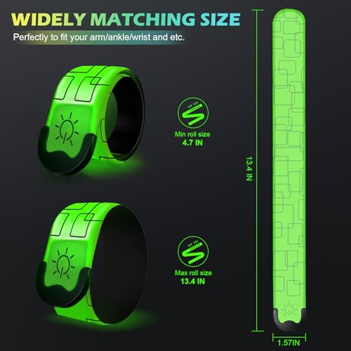 Xeiophoy 2 PCS LED Armband Rechargeable for Running Walking Cycling Jogging, 2025 Version Running Lights for Runners, High...