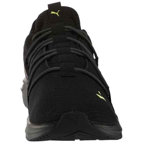 PUMA Mens Softride One4all Cross Trainer, Mens Black-Lime Pow-Cool Dark Gray, 8