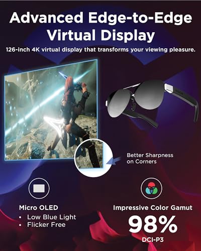 Lenovo Legion Glasses Gen 2 - Micro-OLED Personal Wearable Monitor for Gaming & Movies, FHD 120Hz Plug-and-Play Display fo...