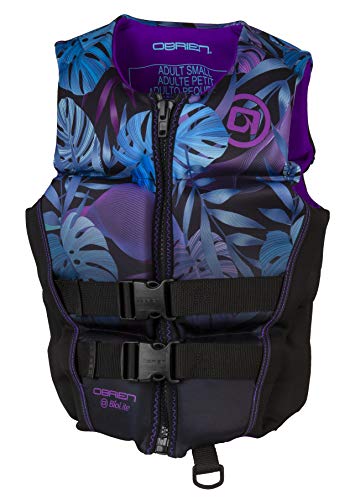 O'Brien Women's Flex V-Back Neoprene USCGA lfie Jacket for Watersports, Boating, PWC, Swimming & Paddle