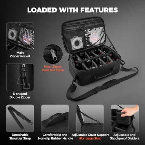 KastKing Fishing Reel Case Medium & Large, Customize Storage, Shockproof Internal Divider Design, Rigid Structural Loadmaster System, Tough and Water-resistant, Keep Reels Protective, Two Size Options