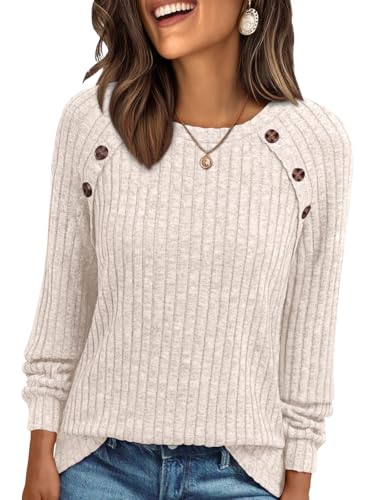 AUTOMET Womens Long Sleeve T Shirts Casual Tunic Work Tops Spring Plus Size Sweaters Date Night Outfit 2026 Dressy Blouse