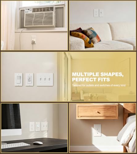 Outlet Insulators Draft Sealers, 30 Pack Electrical Outlet Insulation Pads, EVA Foam Gasket for Wall, Light, Switch Socket...