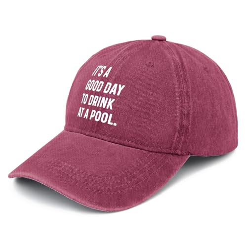 Rogany It's a Good Day to Drink at a Pool caps Cowboy hat Mens Golf hat Gifts for Men Golf Hat