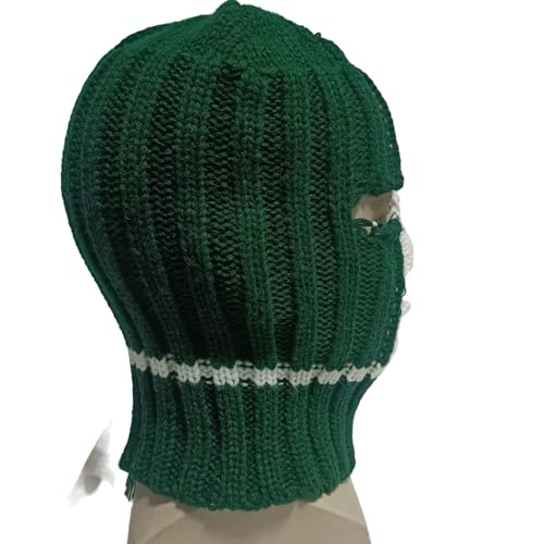 SockFrenzy Crazy Irish Flag Tricolor Balaclava Crochet Hat Music Festival Halloween mask
