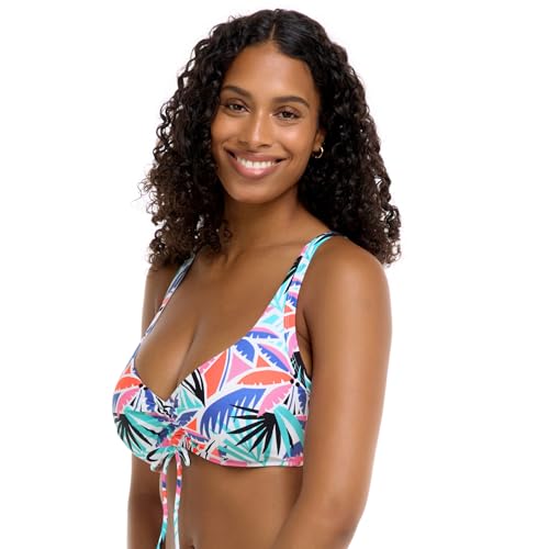 Body Glove Women's Standard Teagan Underwire D, Dd, E, F Cup Bikini Top Swimsuit with Adjustable 2-Way Back Detail