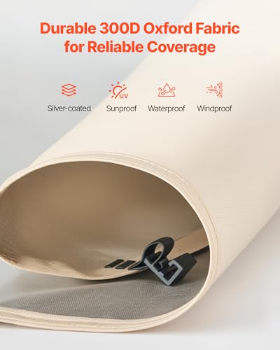 VEVOR Sidewalls for Screen House Gazebo, for VEVOR 15 x 13.8 ft Screen House Tent, Sun Protection, 5.51 x 5.25 ft 300D Oxf...