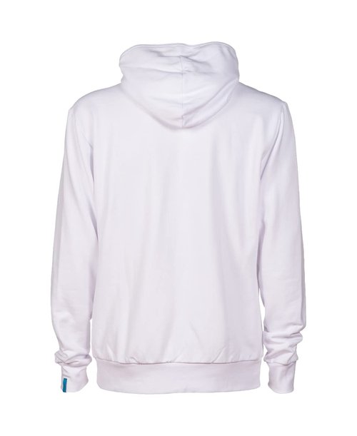 ARENA Team Unisex Sporty Hooded Panel Reflective Jacket for Men and Women - Athletic or Casual Wear,WHITE