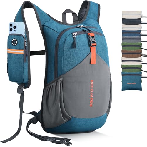 BECOJADDE 20L Small Hiking Backpack for Men Women Foldable Packable Back Pack Ultralight Hiking Daypack for Travel Camping...