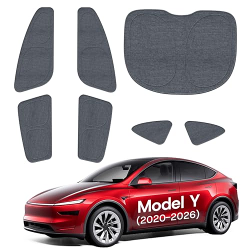 SUMK Universal Side Window Sunshade for Tesla Model Y (Juniper) Accessories [100% Sun Protection] Perfect Camping & Privac...