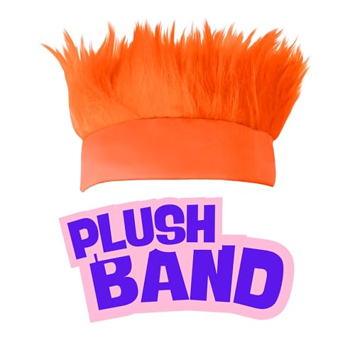 Beistle Orange Hairy Headband