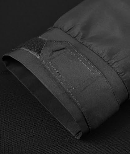 Men's Tactical Military 1/4 Zip Long Sleeve Shirt Breathable Fabric with Pockets Comfort Fit for Outdoor