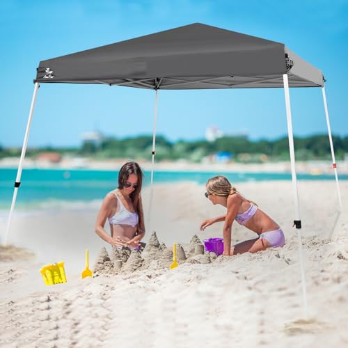 Abba Patio 10x10 Slant Leg Canopy Tent, Outside Canopy, Portable Commercial Canopies Shelter with Carry Bag, Waterproof U...