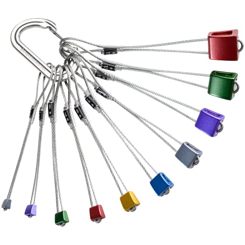BLACK DIAMOND Stopper Set #4-13 | Lightweight Aluminum Nuts | Color-Coded | Essential Passive Protection for Trad Climbing