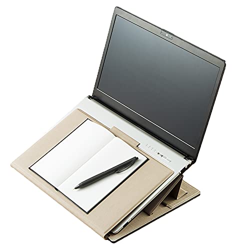 Kokuyo BIZRACK EAM-BRST10LS Laptop Stand, 13.3-Inch Laptop Compatible, Beige