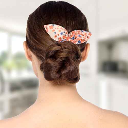 4 Pcs Deft Hair Bun Maker French Twist Rabbit Ear Bun Twister Hair Bun Maker Twist Bun Hair Band Donut Quick Twister Deft Hair Bun Makers for Women & Girls Hair Styling Accessories